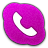 Skype Phone Pink Icon 48x48 png
